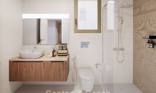 Exclusivas villas pareadas con vistas al mar en venta en un entorno de golf privilegiado en Mijas, Costa del Sol 795293 