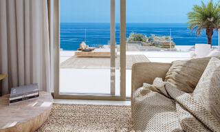 Exclusivas villas pareadas con vistas al mar en venta en un entorno de golf privilegiado en Mijas, Costa del Sol 795300 