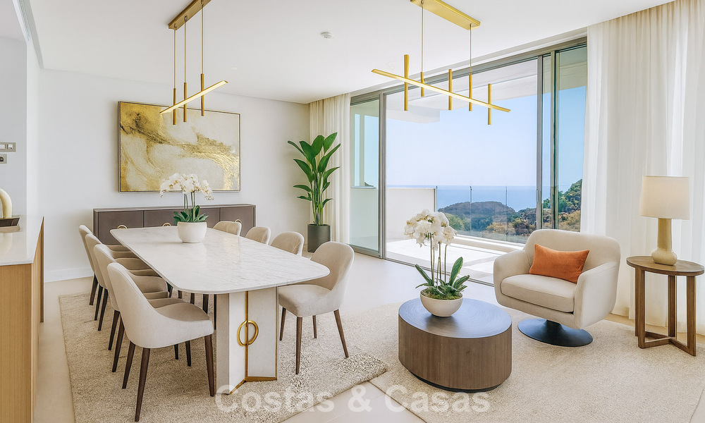 Apartamento luminoso con vistas al mar en venta en un complejo estilo resort a pocos minutos de Marbella 795376