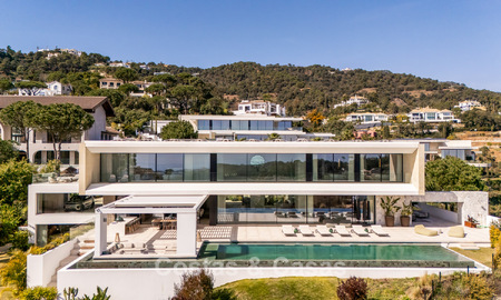 Espectacular villa de lujo contemporánea en venta con vistas al mar en El Madroñal, Marbella - Benahavís 796239