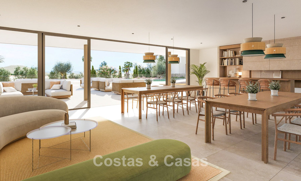 Apartamentos modernos de lujo en venta con vistas al mar en Mijas Costa, Costa del Sol 796016