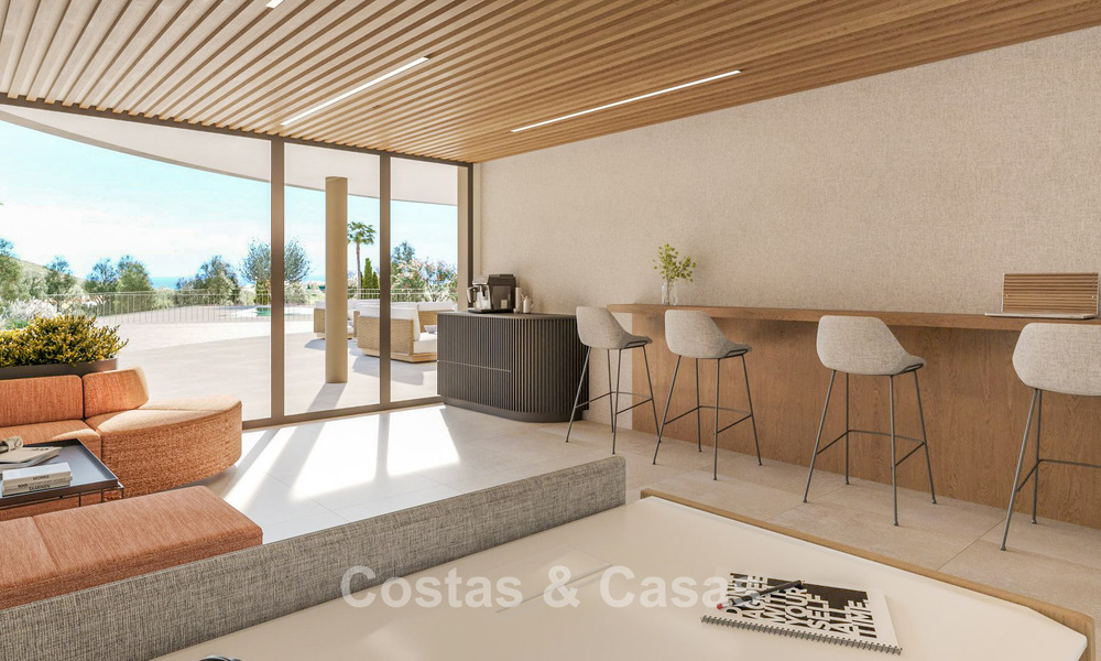 Apartamentos modernos de lujo en venta con vistas al mar en Mijas Costa, Costa del Sol 796018