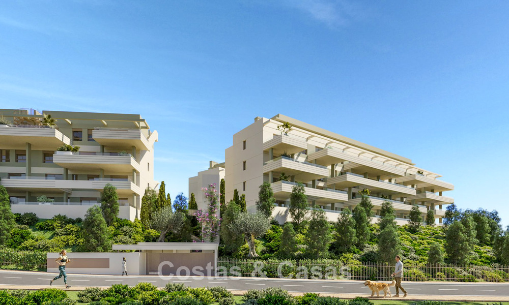 Apartamentos modernos de lujo en venta con vistas al mar en Mijas Costa, Costa del Sol 796021