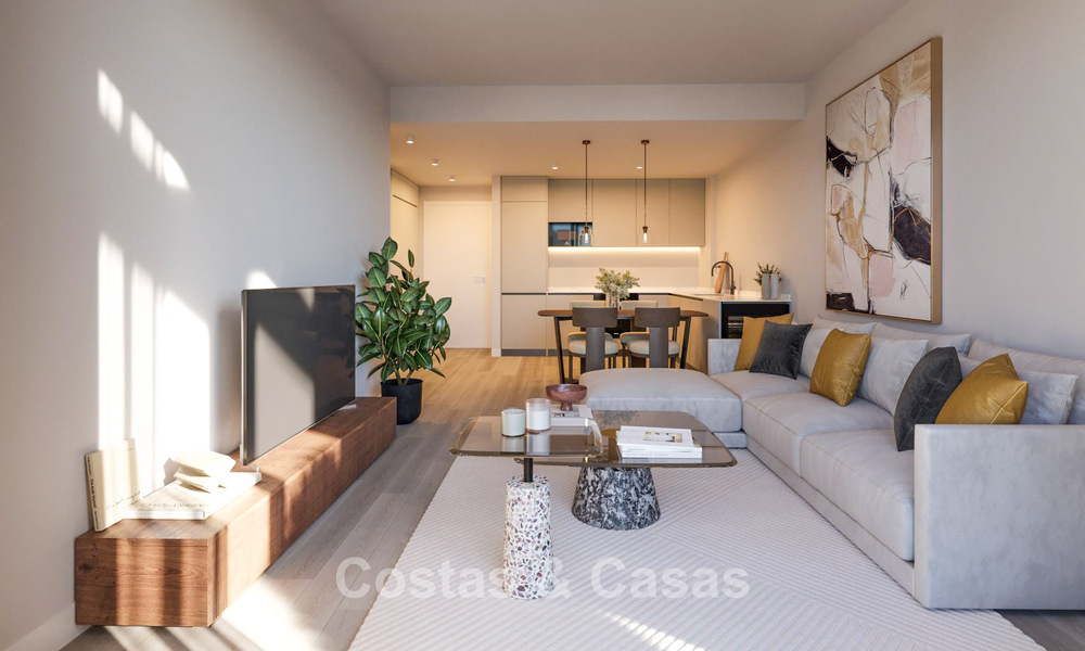 Apartamentos modernos de lujo en venta con vistas al mar en Mijas Costa, Costa del Sol 796025