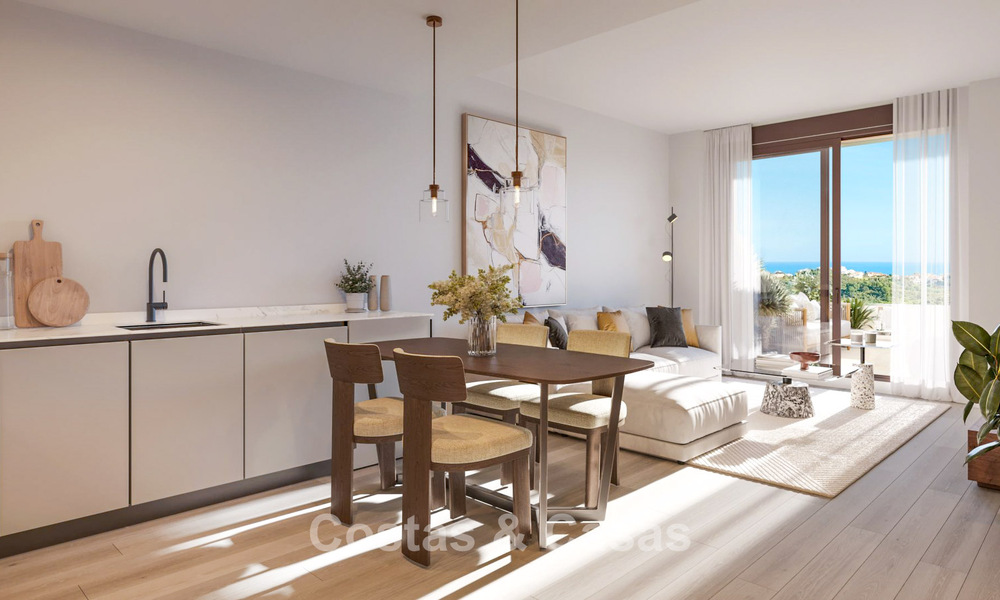 Apartamentos modernos de lujo en venta con vistas al mar en Mijas Costa, Costa del Sol 796026