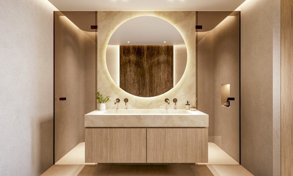 Apartamentos boutique de lujo con diseño vanguardista y vistas al mar en venta a un paso de la playa en Fuengirola, Costa del Sol 796192