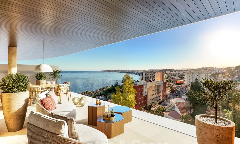 Apartamentos boutique de lujo con diseño vanguardista y vistas al mar en venta a un paso de la playa en Fuengirola, Costa del Sol 796213