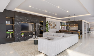 Exclusiva villa moderna con piscina climatizada en venta en la New Golden Mile, Marbella - Estepona 796035 