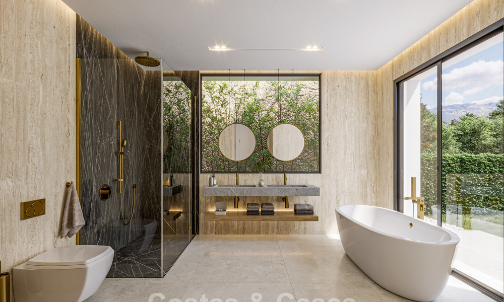 Exclusiva villa moderna con piscina climatizada en venta en la New Golden Mile, Marbella - Estepona 796038