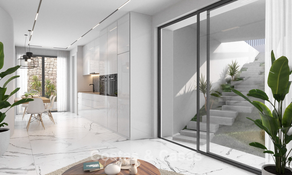 Villa de lujo moderna con vistas al mar en venta cerca de la playa al este de Marbella centro 796237