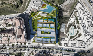 Apartamentos de nueva construcción innovadores con arquitectura vanguardista en venta en el centro de Estepona 795918 