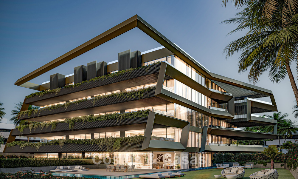 Apartamentos de nueva construcción innovadores con arquitectura vanguardista en venta en el centro de Estepona 795925