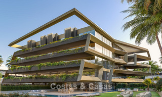 Apartamentos de nueva construcción innovadores con arquitectura vanguardista en venta en el centro de Estepona 795926 