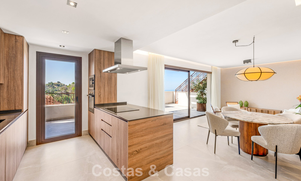 Ático dúplex nuevo con vistas despejadas en venta en el tranquilo Istán, cerca de Marbella en la Costa del Sol 796170