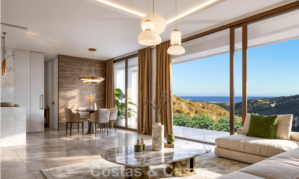 Nueva villa de lujo de alta gama en venta en entorno de golf con vistas al mar en La Cala de Mijas, Costa del Sol 796338