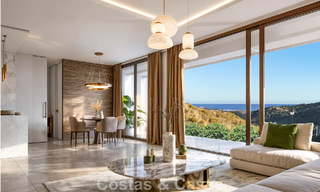 Nueva villa de lujo de alta gama en venta en entorno de golf con vistas al mar en La Cala de Mijas, Costa del Sol 796338 