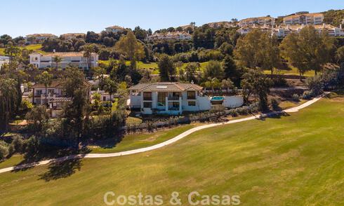 Villa mediterránea en primera línea de golf con vistas panorámicas en venta en La Cala Golf Resort, Mijas Costa 796440