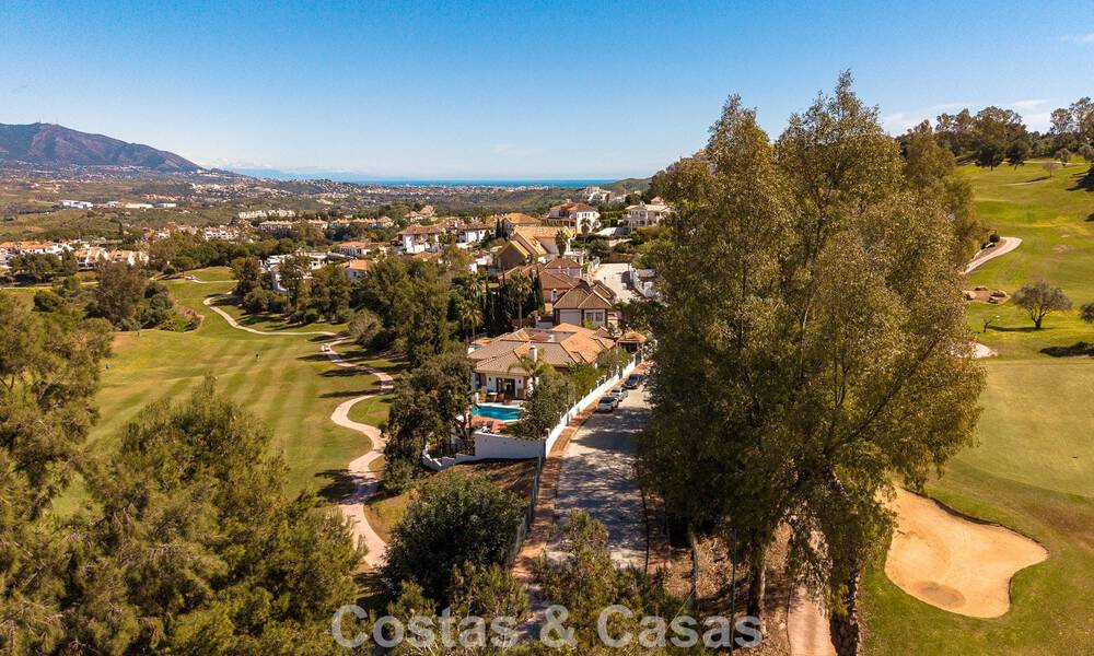 Villa mediterránea en primera línea de golf con vistas panorámicas en venta en La Cala Golf Resort, Mijas Costa 796441