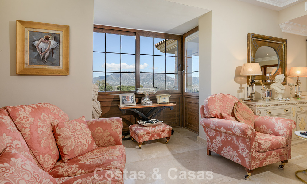 Villa mediterránea en primera línea de golf con vistas panorámicas en venta en La Cala Golf Resort, Mijas Costa 796471