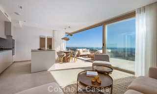 Listo para entrar a vivir! Lujosos apartamentos modernos con vistas panorámicas al mar en venta en Mijas, en la Costa del Sol 797123 