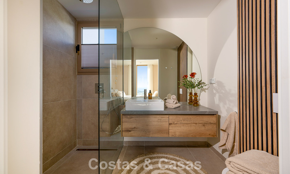 Listo para entrar a vivir! Lujosos apartamentos modernos con vistas panorámicas al mar en venta en Mijas, en la Costa del Sol 797127