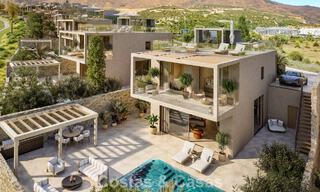 Villas modernas de nueva construcción en venta en primera línea de golf, cerca del centro de Estepona 796961 