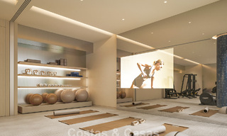 Lanzamiento! Apartamentos de lujo vanguardistas en venta con vistas al mar, a un paso de la playa y del paseo marítimo en Estepona 797182 