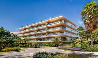 Lanzamiento! Apartamentos de lujo vanguardistas en venta con vistas al mar, a un paso de la playa y del paseo marítimo en Estepona 797183 
