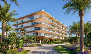 Lanzamiento! Apartamentos de lujo vanguardistas en venta con vistas al mar, a un paso de la playa y del paseo marítimo en Estepona 797185 