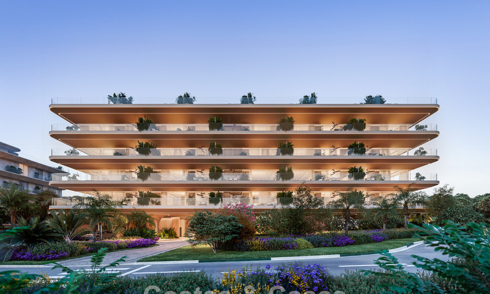 Lanzamiento! Apartamentos de lujo vanguardistas en venta con vistas al mar, a un paso de la playa y del paseo marítimo en Estepona 797186