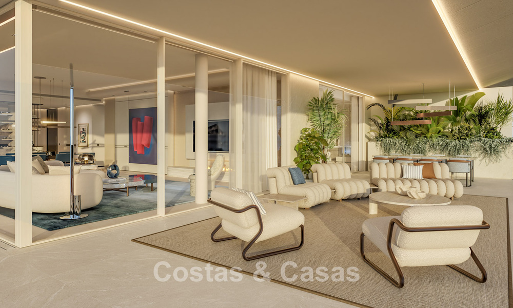 Lanzamiento! Apartamentos de lujo vanguardistas en venta con vistas al mar, a un paso de la playa y del paseo marítimo en Estepona 797190