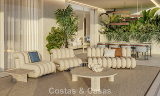 Lanzamiento! Apartamentos de lujo vanguardistas en venta con vistas al mar, a un paso de la playa y del paseo marítimo en Estepona 797192 