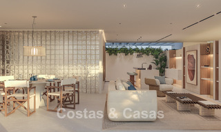 Lanzamiento! Apartamentos de lujo vanguardistas en venta con vistas al mar, a un paso de la playa y del paseo marítimo en Estepona 797195 
