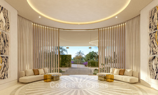 Lanzamiento! Apartamentos de lujo vanguardistas en venta con vistas al mar, a un paso de la playa y del paseo marítimo en Estepona 797198 