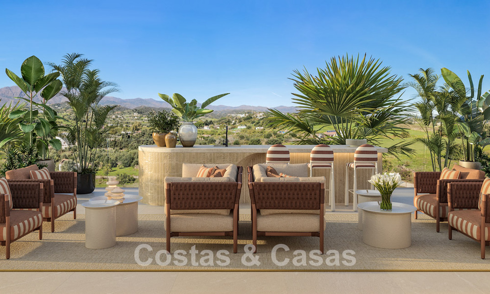 Lanzamiento! Apartamentos de lujo vanguardistas en venta con vistas al mar, a un paso de la playa y del paseo marítimo en Estepona 797201