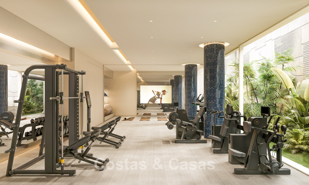 Lanzamiento! Apartamentos de lujo vanguardistas en venta con vistas al mar, a un paso de la playa y del paseo marítimo en Estepona 797205