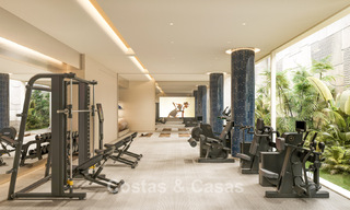 Lanzamiento! Apartamentos de lujo vanguardistas en venta con vistas al mar, a un paso de la playa y del paseo marítimo en Estepona 797205 