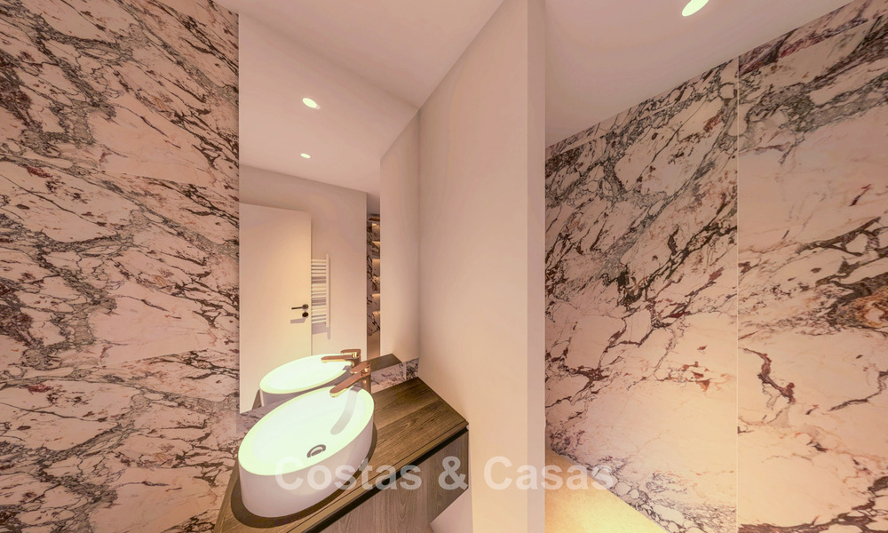 Ático en venta en un complejo de cinco estrellas en primera línea de playa en la New Golden Mile entre Marbella y Estepona 797279