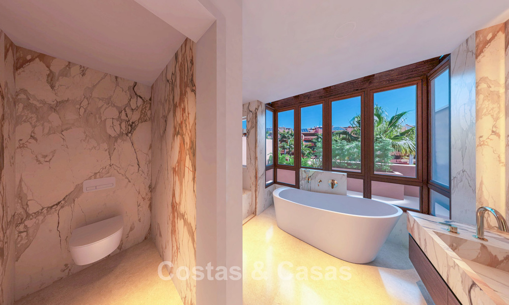 Ático en venta en un complejo de cinco estrellas en primera línea de playa en la New Golden Mile entre Marbella y Estepona 797283