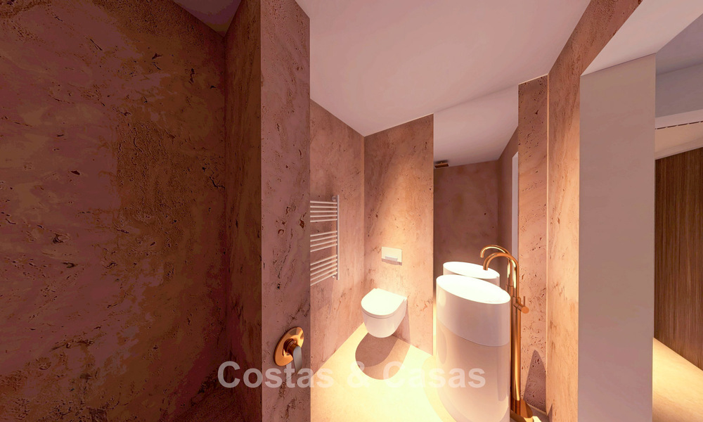 Ático en venta en un complejo de cinco estrellas en primera línea de playa en la New Golden Mile entre Marbella y Estepona 797299