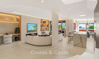 Ático en venta en un complejo de cinco estrellas en primera línea de playa en la New Golden Mile entre Marbella y Estepona 797771 