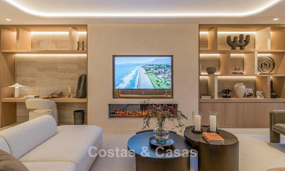 Ático en venta en un complejo de cinco estrellas en primera línea de playa en la New Golden Mile entre Marbella y Estepona 797776