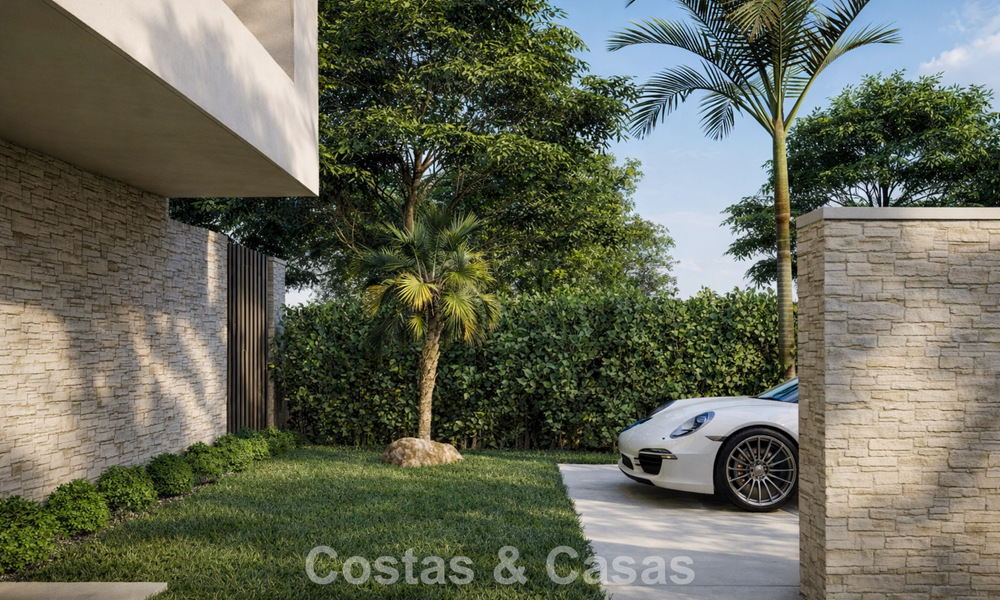 Nueva villa de lujo modernista en venta en primera línea de golf en Mijas, Costa del Sol 798117