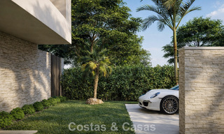 Nueva villa de lujo modernista en venta en primera línea de golf en Mijas, Costa del Sol 798117 
