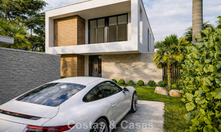 Nueva villa de lujo modernista en venta en primera línea de golf en Mijas, Costa del Sol 798118 