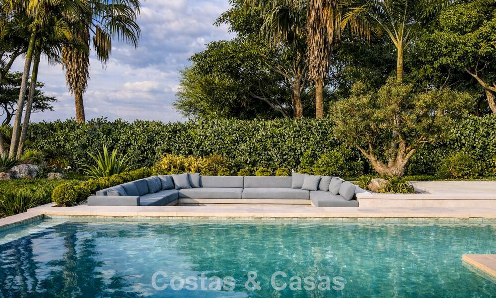 Nueva villa de lujo modernista en venta en primera línea de golf en Mijas, Costa del Sol 798122