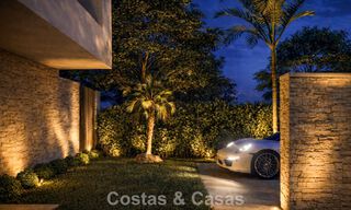 Nueva villa de lujo modernista en venta en primera línea de golf en Mijas, Costa del Sol 798123 