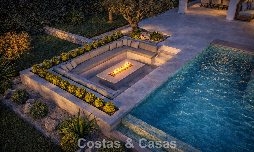 Nueva villa de lujo modernista en venta en primera línea de golf en Mijas, Costa del Sol 798128