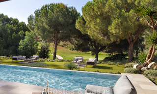Nueva villa de lujo modernista en venta en primera línea de golf en Mijas, Costa del Sol 798131 