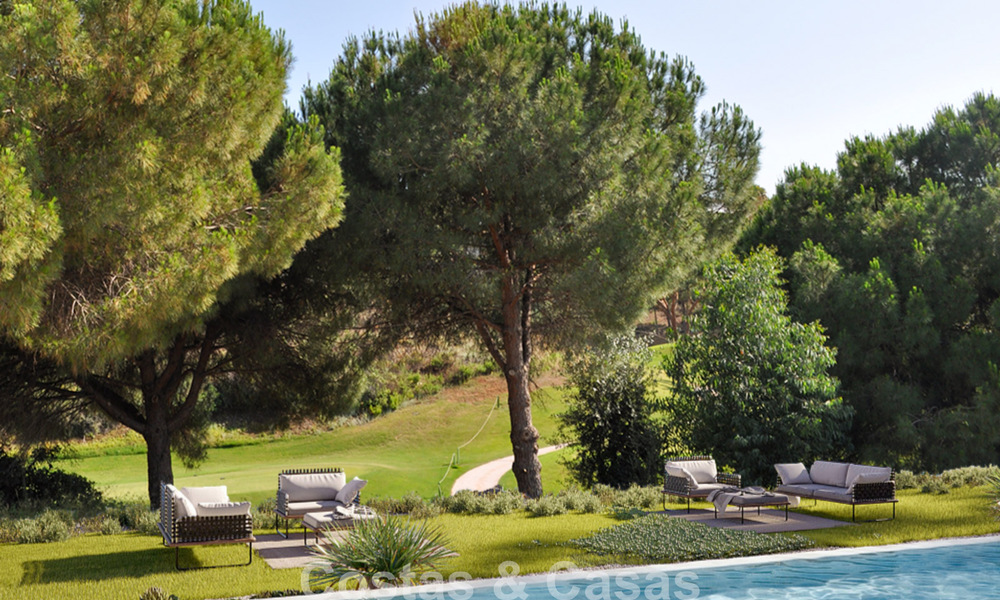 Nueva villa de lujo modernista en venta en primera línea de golf en Mijas, Costa del Sol 798132